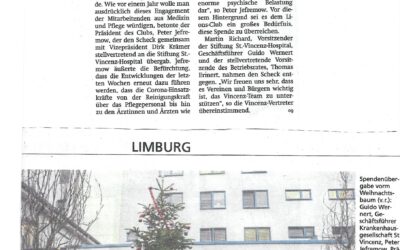 Spende an Vincenz-Krankenhaus Dezember 2021